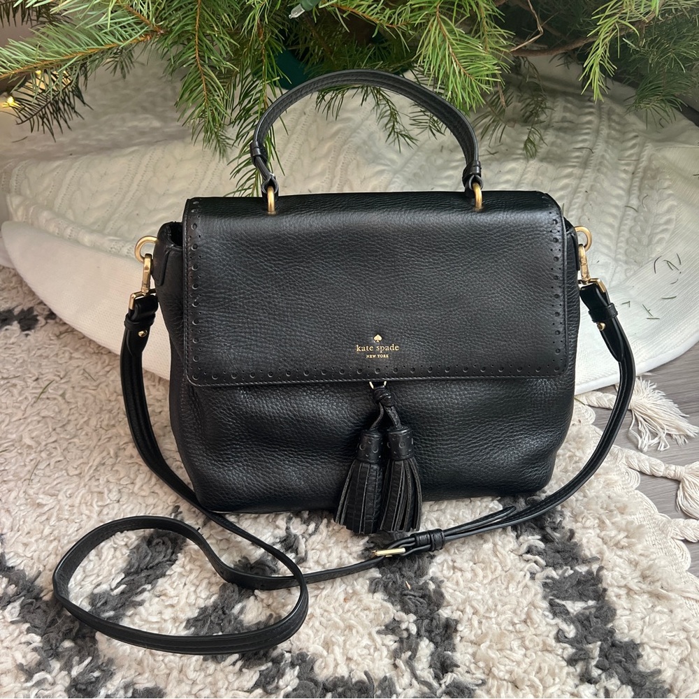Kate Spade Black Pebble Leather Bag